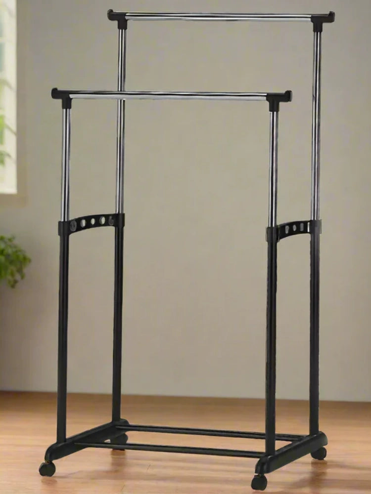 Double-Bar Clothes Drying Rack